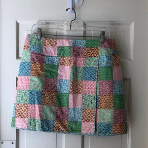 Vintage Vineyard Vines Beach Theme Patchwork Skirt